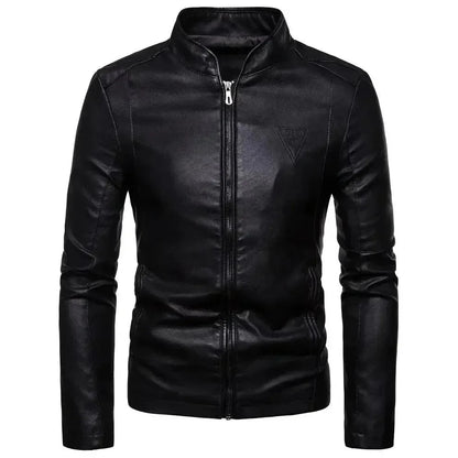 Fashionable Leather Jacket Slim Fit Style