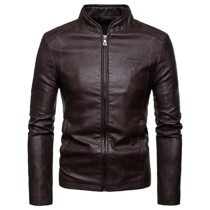 Fashionable Leather Jacket Slim Fit Style