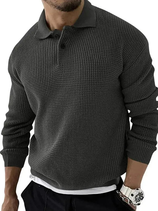 Men's Polo Sweater Casual Quality