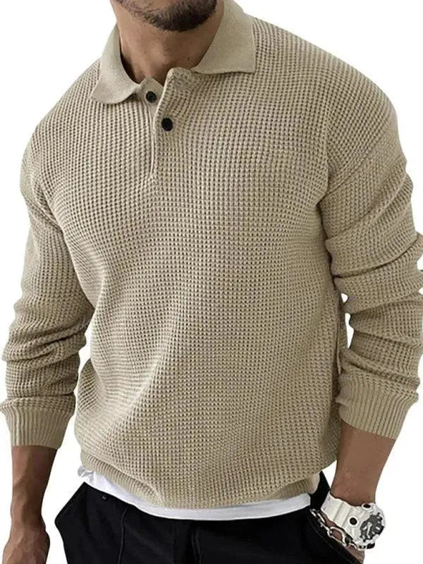 Men's Polo Sweater Casual Quality