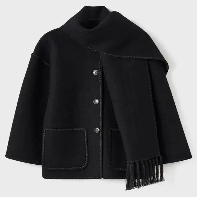 Elegant Women's Shawl Collar Jacket Style