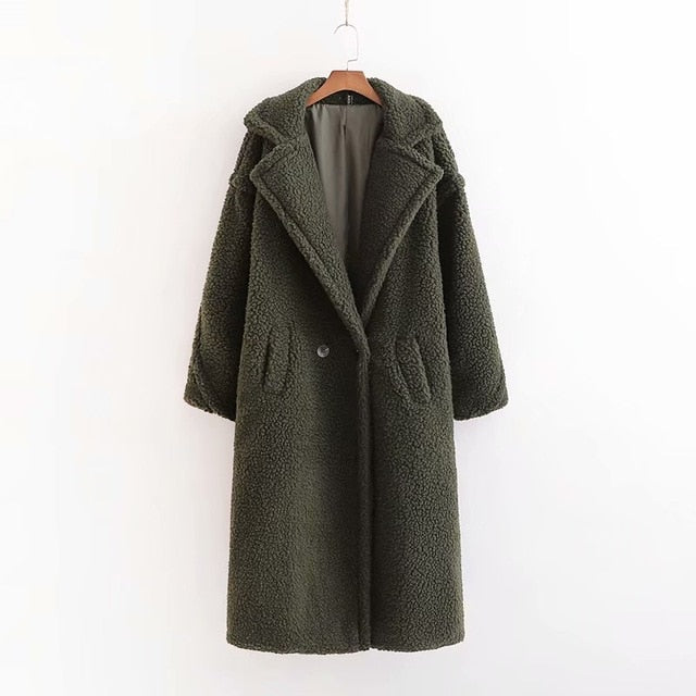 Stylish Faux Fur Coat Elegant Women