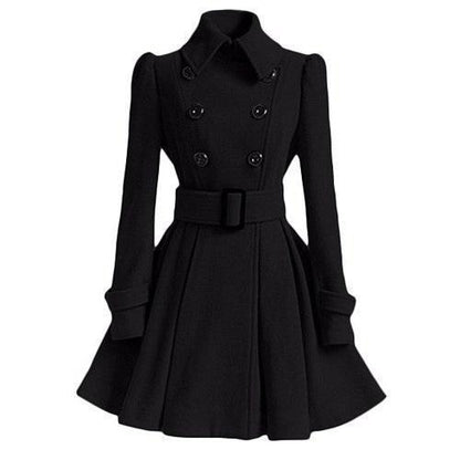 Stylische Damen Trenchcoat Windbreaker Modern - IdealeKleiden
