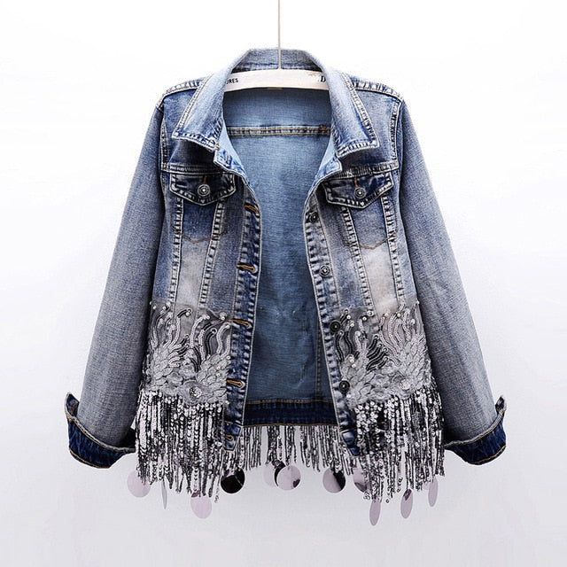 Women's Denim Jacket Comfortable Sporty