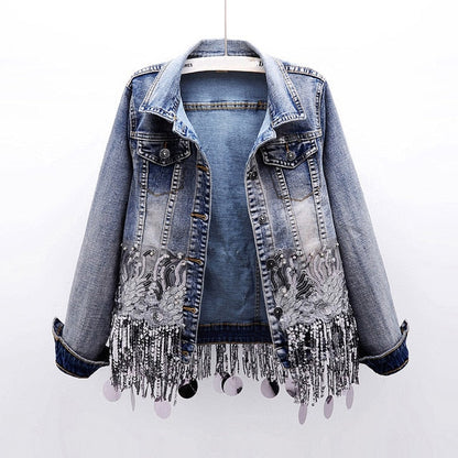 Women's Denim Jacket Comfortable Sporty