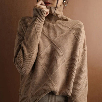 Women's Turtleneck Cotton Comfortable Warm
