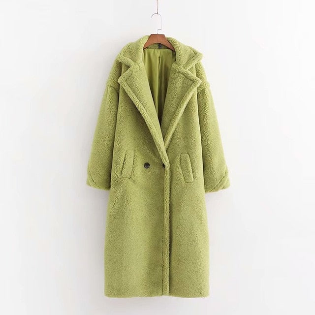 Stylish Faux Fur Coat Elegant Women
