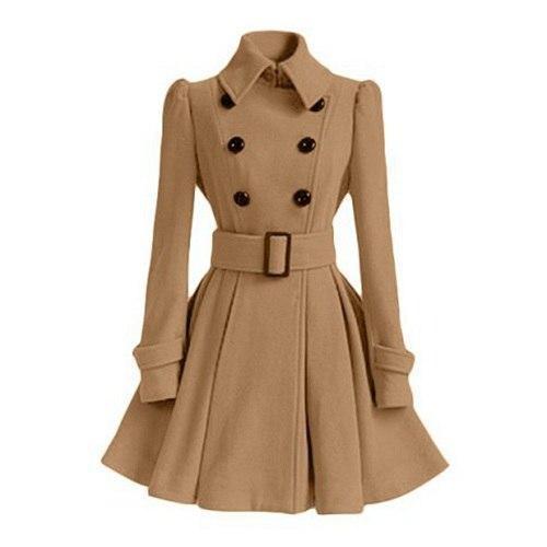 Stylish Women's Trench Coat Windbreaker Modern