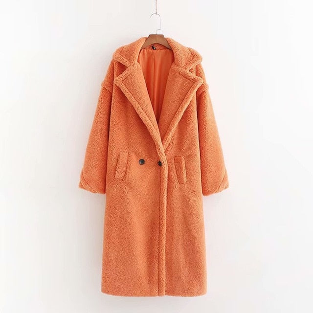 Stylish Faux Fur Coat Elegant Women