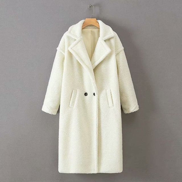 Stylish Faux Fur Coat Elegant Women