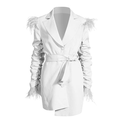 Dramatic Women's Coat Elegant Black