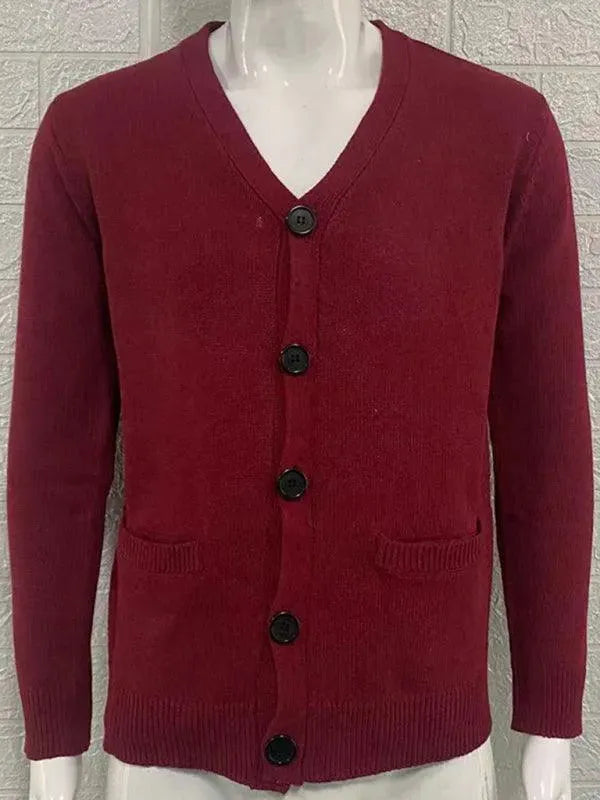Herren Strickpullover Moderner Ausschnitt - IdealeKleiden