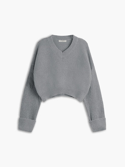 Women's V-Neck Pullover Elegant Lace