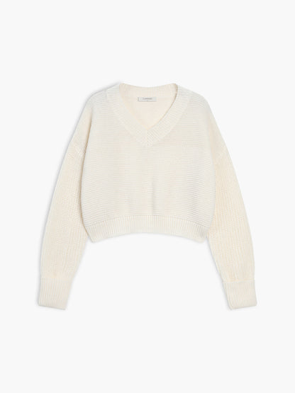 Women's V-Neck Pullover Elegant Lace