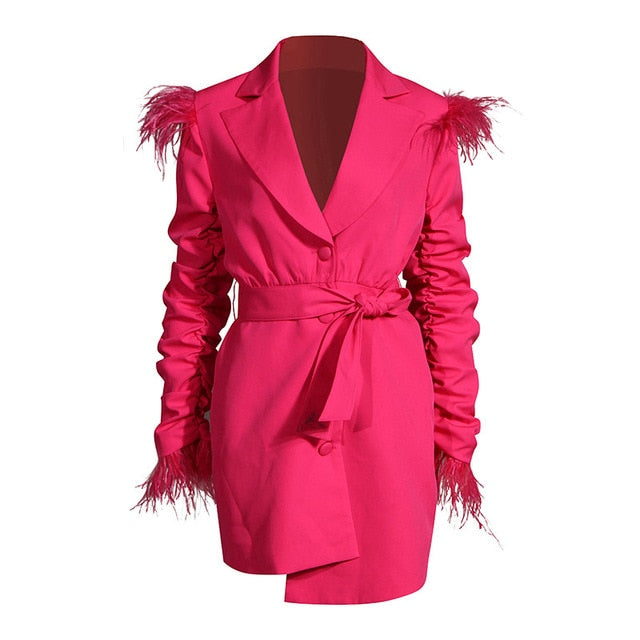 Dramatic Women's Coat Elegant Black