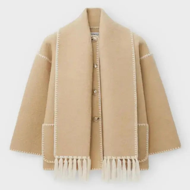 Elegant Women's Shawl Collar Jacket Style