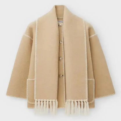 Elegant Women's Shawl Collar Jacket Style