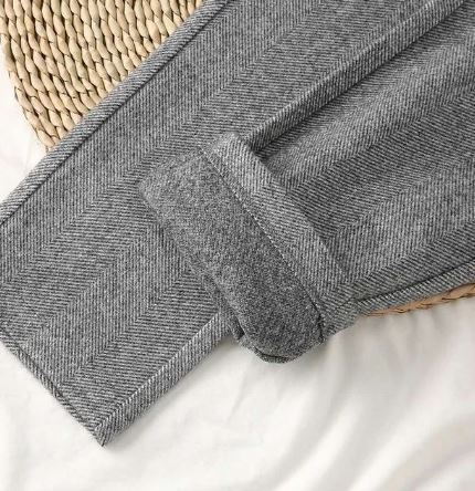 Warm Wool Dress Winter Trousers Women
