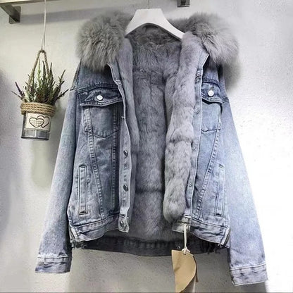 Moderne Damen Jeansjacke - IdealeKleiden