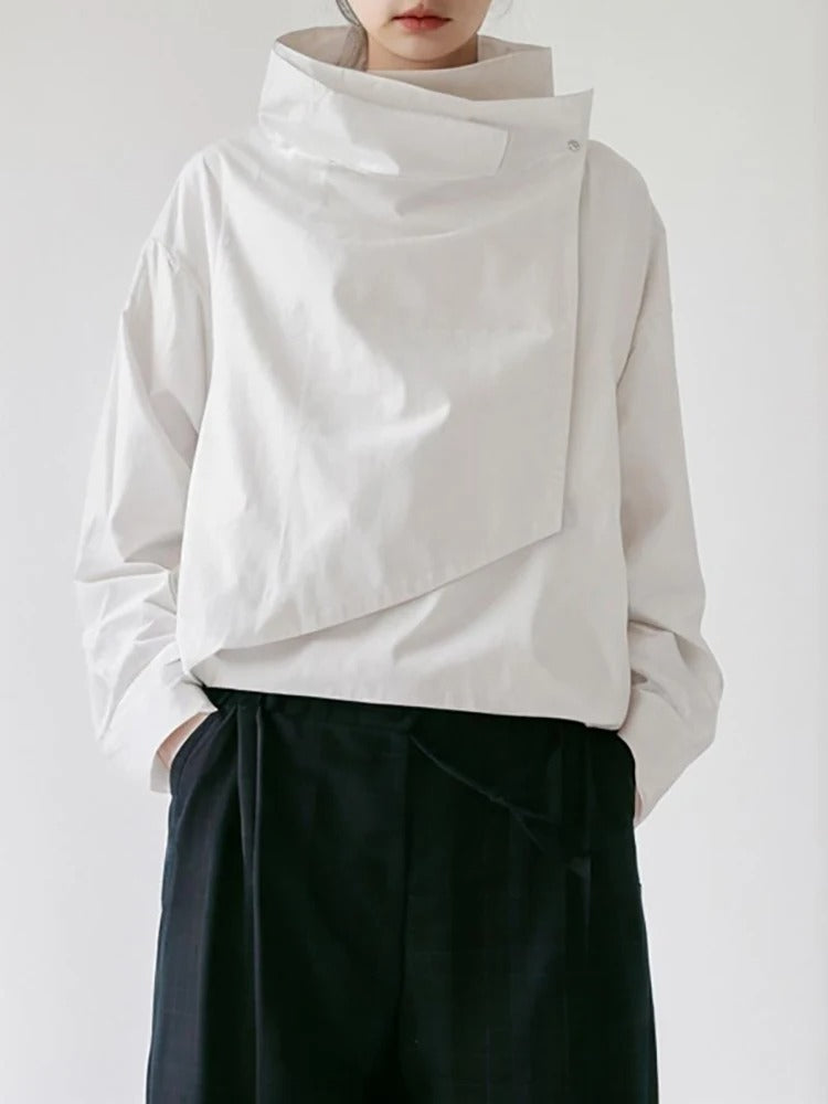 Stylish Women's Jacket Long Stand-Up Collar Casual