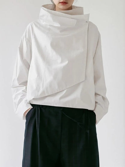 Stylish Women's Jacket Long Stand-Up Collar Casual