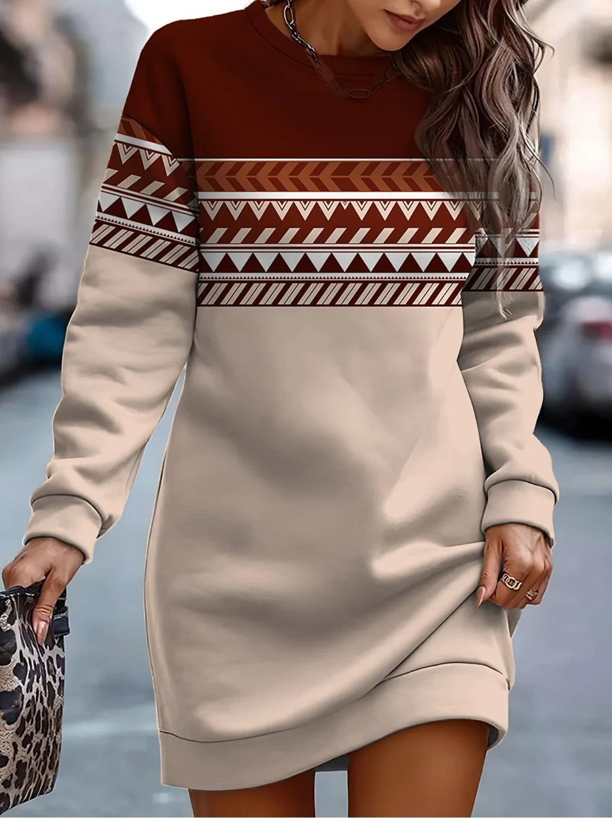 Warm Winter Clothing Neck Collar Print