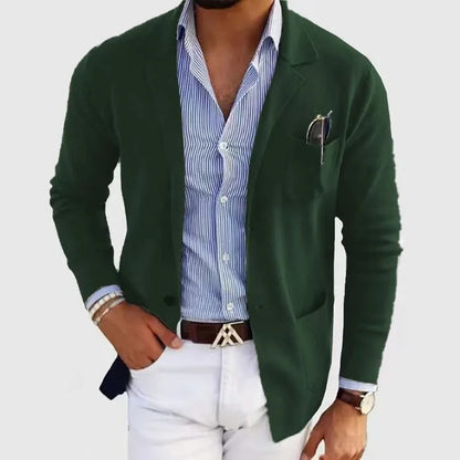 Men's Slim Fit Blazer with Chest Pocket