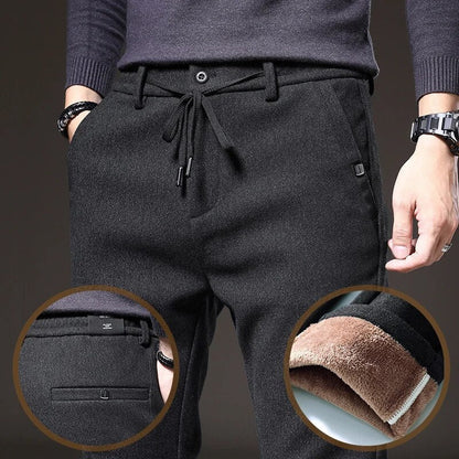 Men's Fleece Trousers Warm Comfortable Winter Pants
