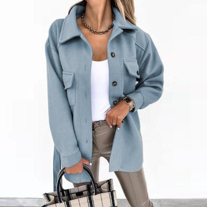 Elegante Damenjacke Wollmix Stilvoll - IdealeKleiden
