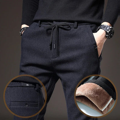 Men's Fleece Trousers Warm Comfortable Winter Pants
