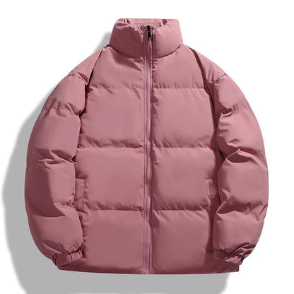 Oversized Puffer Jacket Padded High Neck