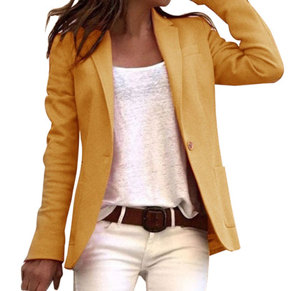 Elegant Women's Blazers With Lapel Collar