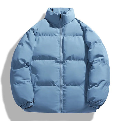 Oversized Puffer Jacket Padded High Neck