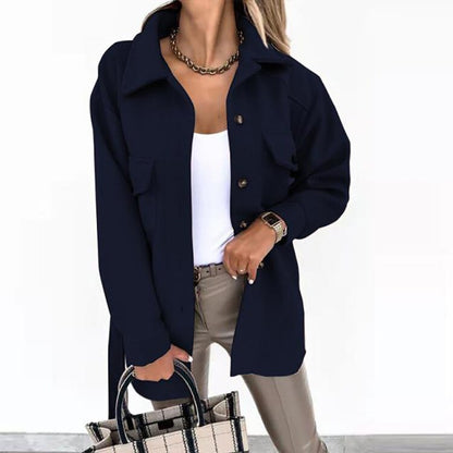 Elegant Women's Jacket Wool Blend Stylish