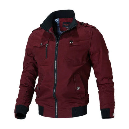 Herren Bomberjacke Militär Style - IdealeKleiden