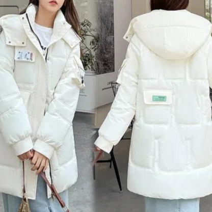 Warm Winter Parka - Long Insulated Blue Down Jacket