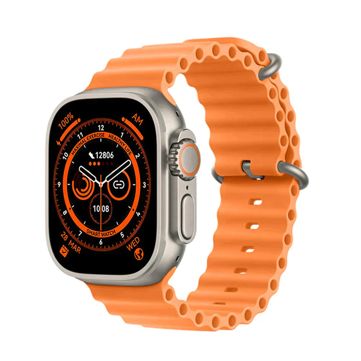 Smartwatch Serie 8 - Kompatibel mit iPhone &amp; Android - 2 Armbänder inkl. - IdealeKleiden