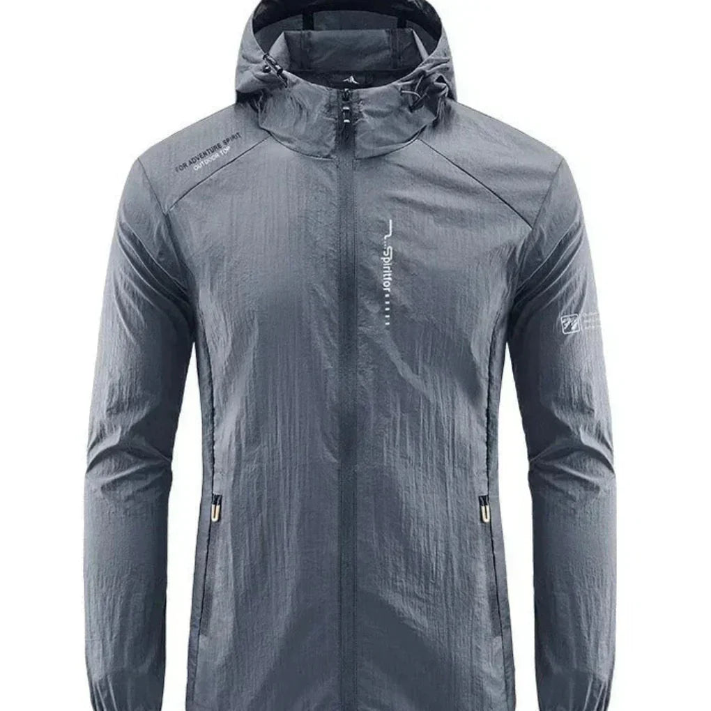 Lightweight Summer Jacket for Men, Windproof, Hooded