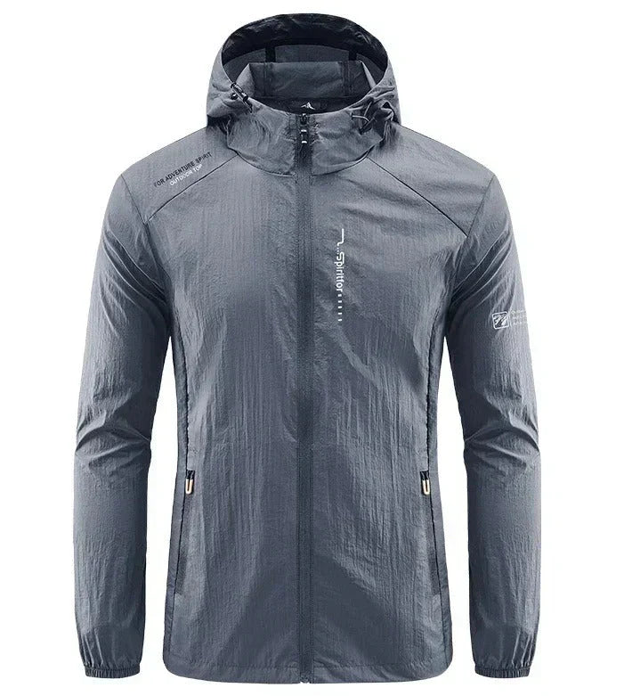 Men's Windbreaker Jacket Sporty Waterproof