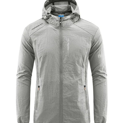 Lightweight Summer Jacket for Men, Windproof, Hooded