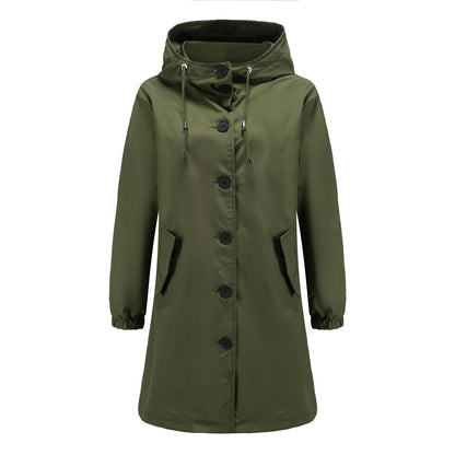 Women's Trendy A-Line Hooded Coat