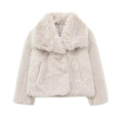 Women's Elegant Warm Faux Fur Coat