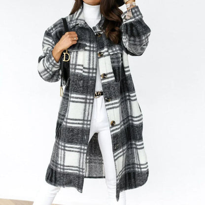 Women's Fashionable Plaid Blazer