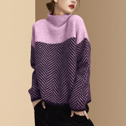 Stylish Striped Long-Sleeve Sweater