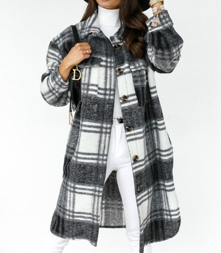 Winter Jacket Flannel Warm Women's Fashion Modern Design
