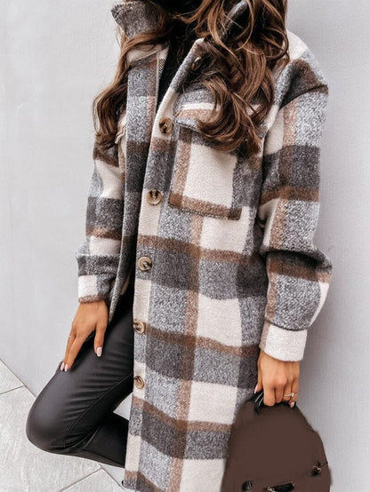 Winter Jacket Flannel Warm Women's Fashion Modern Design