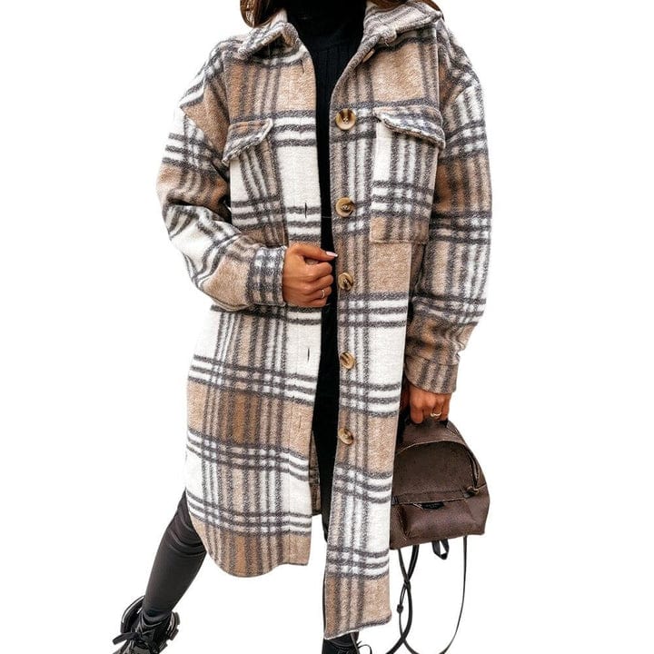 Winter Jacket Flannel Warm Women's Fashion Modern Design