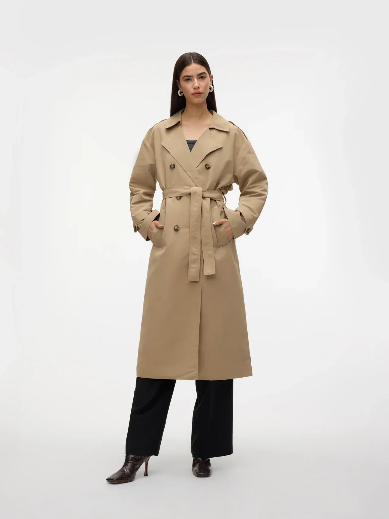 Stylish Trench Coat Women Water Repellent