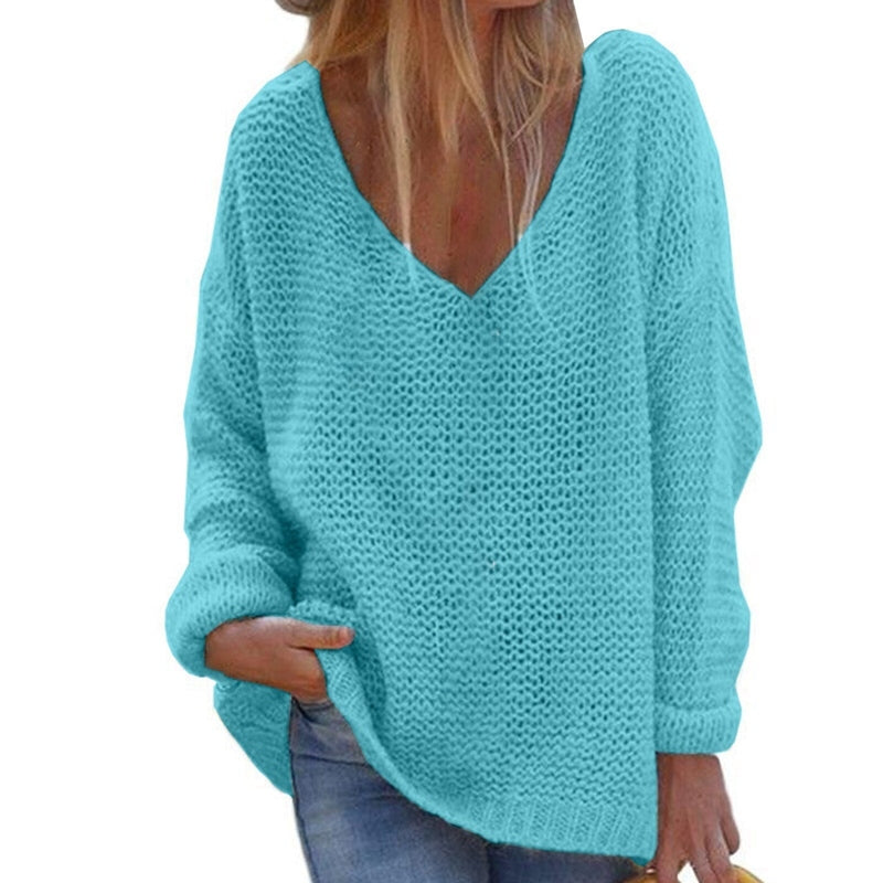 Cozy Knitted Sweaters Women Oversized Soft Warm