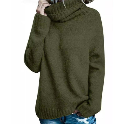 Comfortable Roll-neck Sweater Soft Chunky Knit
